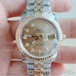 Perfect Replica Rolex Datejust 36mm Automatic Watch For Sale - Champagne Dial Diamond Markers